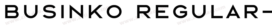 Businko Regular字体转换